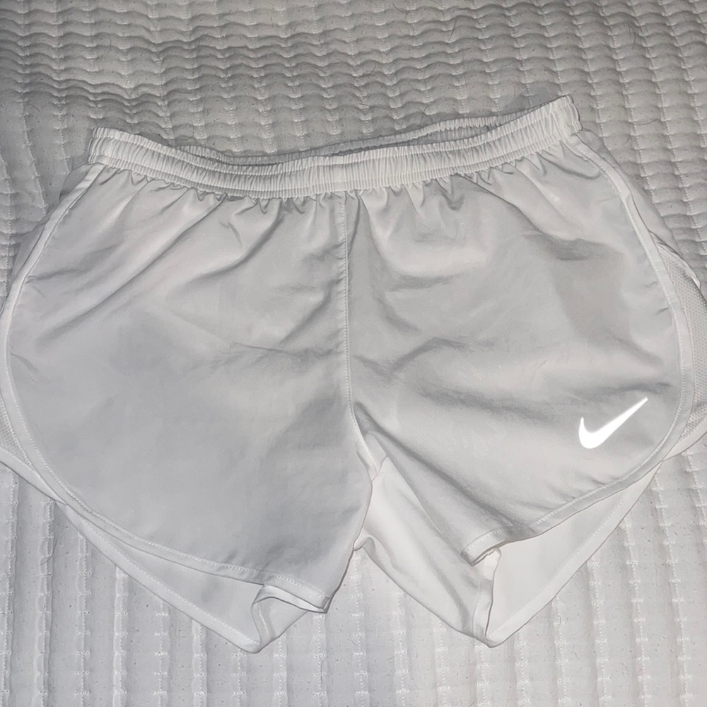White Nike Dry Fit Shorts